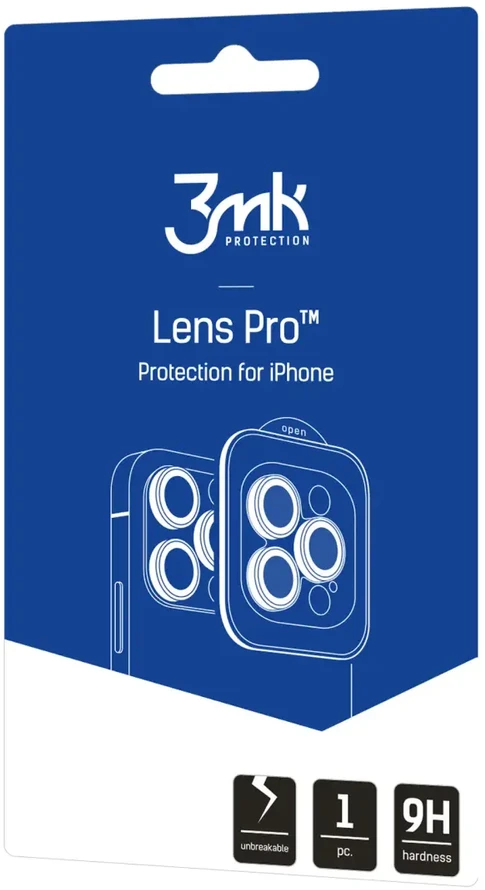 Apsauginis stikliukas kamerai 3mk Lens Pro Apple iPhone 18 Pro/18 Pro Max sidabrinis