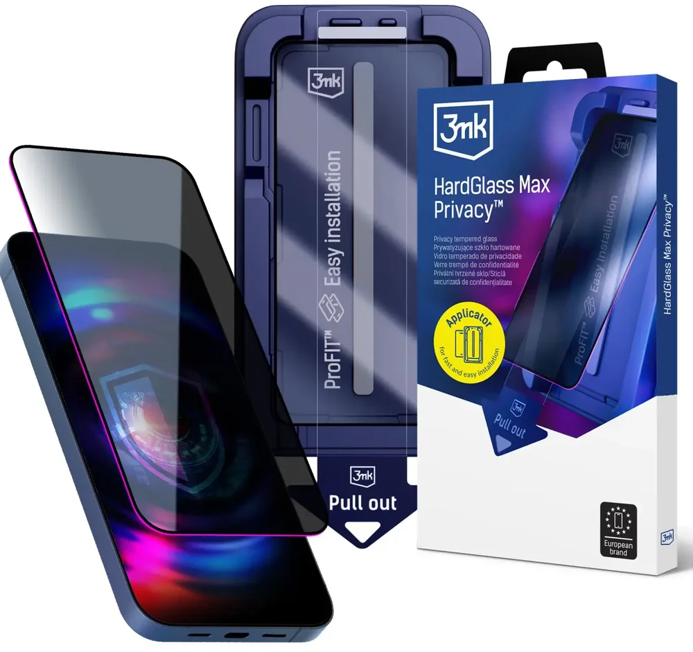 Apple iPhone 18 Pro Max - 3mk kieto stiklo Max privatumo apsauga