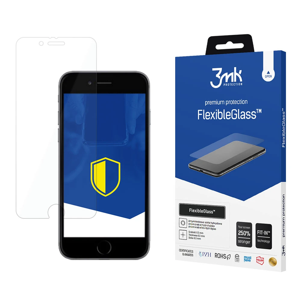 3MK FlexibleGlass ekrano apsauga, Apple, iPhone 6, hibridinis stiklas, skaidrus