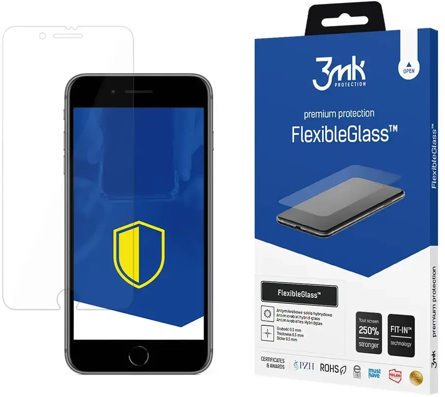 3MK FlexibleGlass ekrano apsauga, Apple, iPhone 6 Plus, hibridinis stiklas, skaidrus