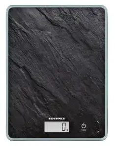 Maisto Svarstyklės - Soehnle Page Compact 300, 5kg Talpa, 1g Tikslumas, Juoda Slate
