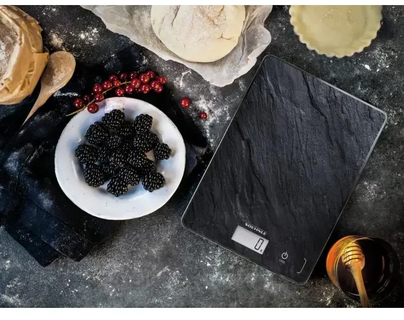 Maisto Svarstyklės - Soehnle Page Compact 300, 5kg Talpa, 1g Tikslumas, Juoda Slate