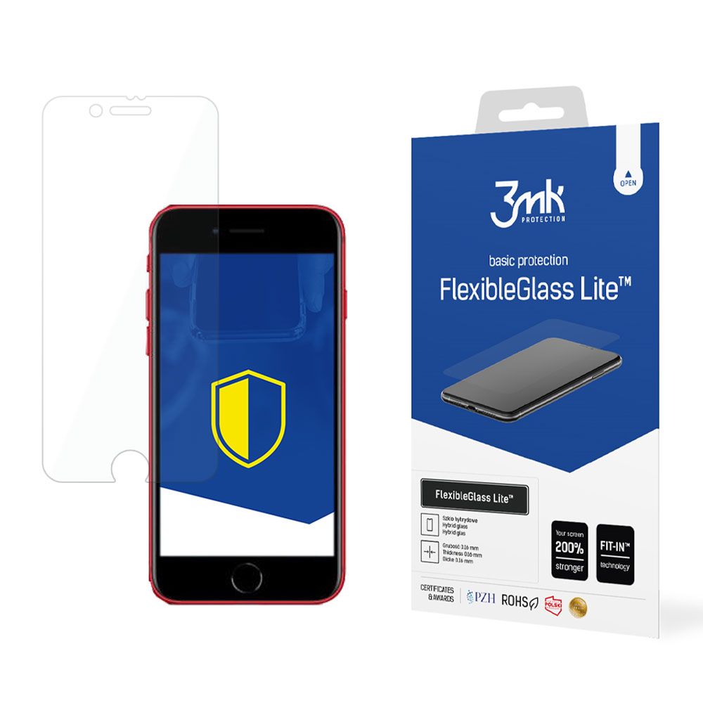 3mk FlexibleGlass Lite - hibridinis stiklinis sijonas Apple iPhone SE 2022/2020