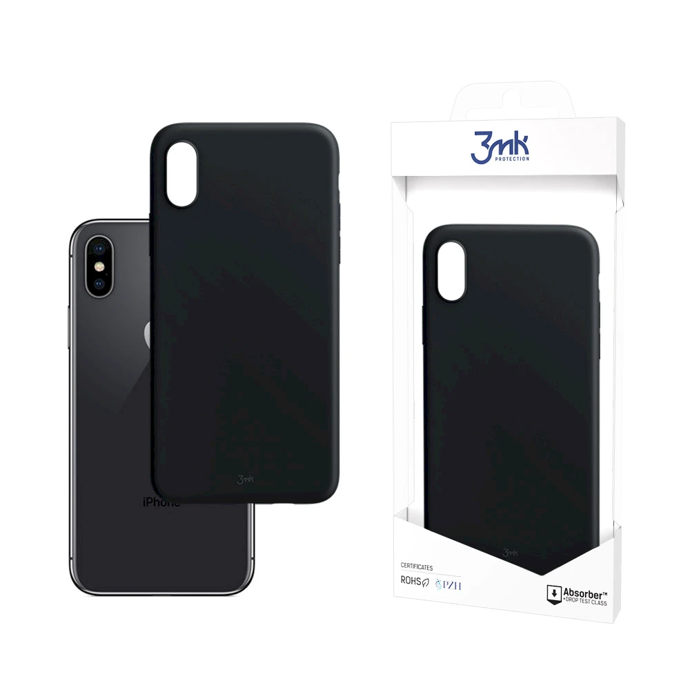 Dėklas 3MK Matinis CASE IPHONE X / XS Juodas