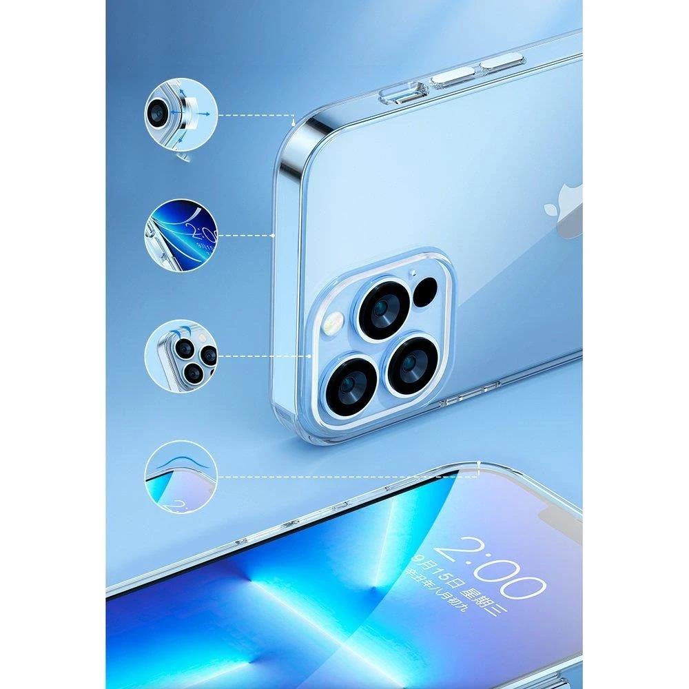 Kingxbar Elegant Series Apple iPhone 13 Pro dėklas telefonui skaidrus