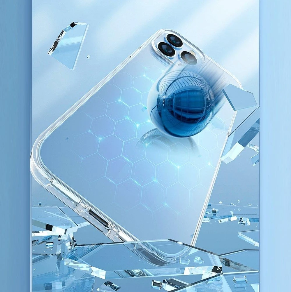 Kingxbar Elegant Series Apple iPhone 13 Pro dėklas telefonui skaidrus