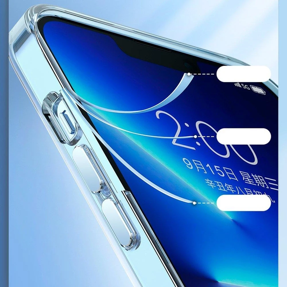 Kingxbar Elegant Series Apple iPhone 13 Pro dėklas telefonui skaidrus