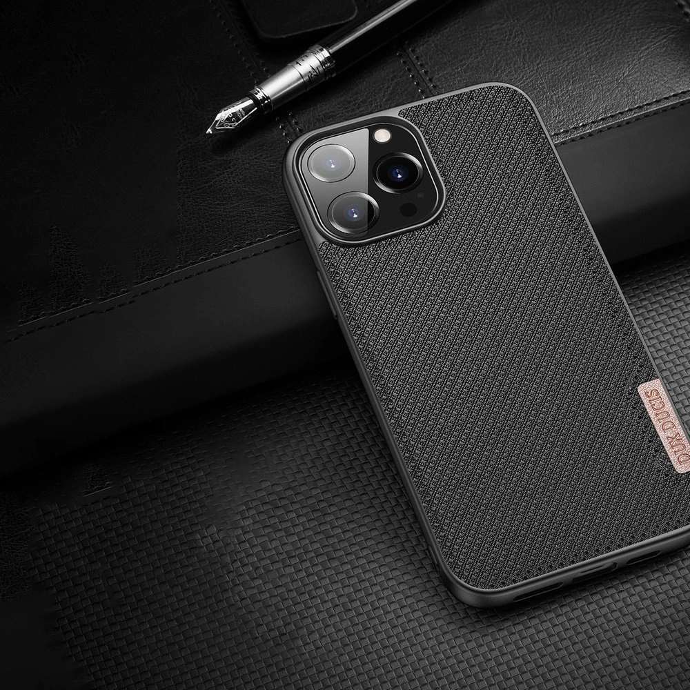 Dux Ducis Fino dėklas skirtas Apple iPhone 13 Pro, juodas