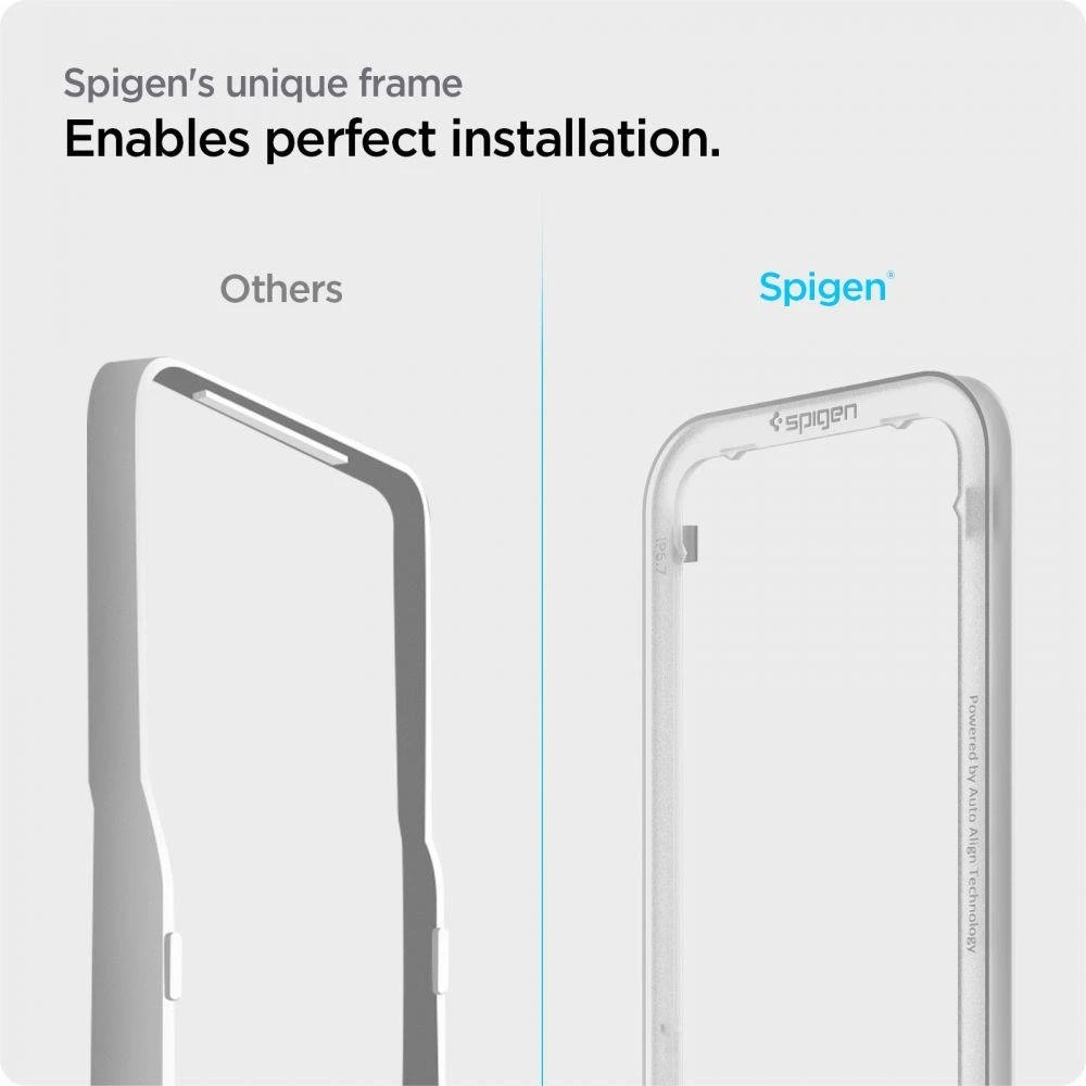 Ekrano apsauga Spigen tR Align Master 2 Pack, FC juodas - iPhone 14 Plus/iPhone 13 Pro Max