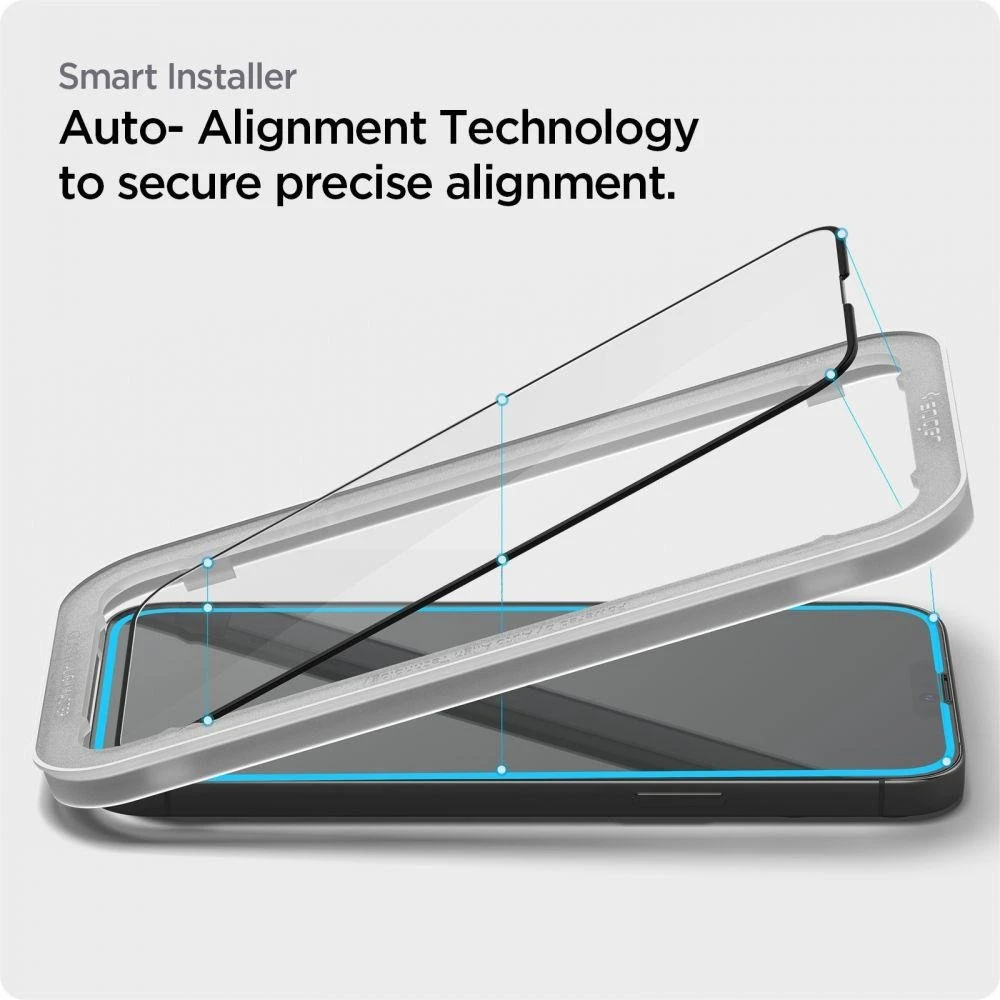 Ekrano apsauga Spigen tR Align Master 2 Pack, FC juodas - iPhone 14 Plus/iPhone 13 Pro Max