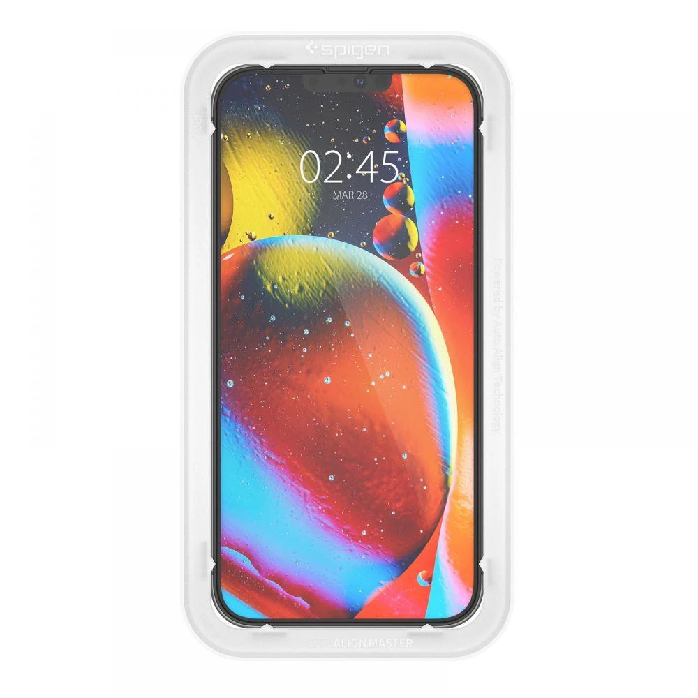 Ekrano apsauga Spigen tR Align Master 2 Pack, FC juodas - iPhone 14 Plus/iPhone 13 Pro Max