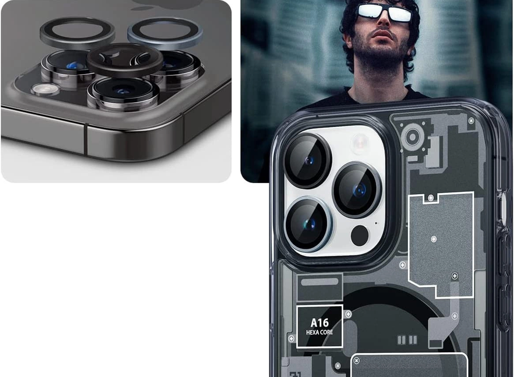 Spigen Glass EZ Fit Optik Pro 2 Pack, zero one - iPhone 16/15/14 Pro/ 16/15/14 Pro Max