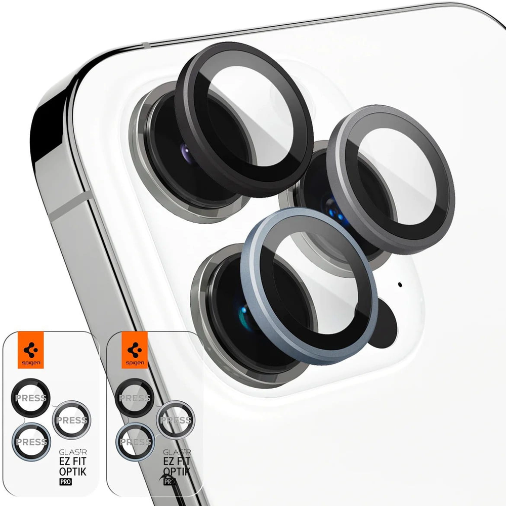 Spigen Glass EZ Fit Optik Pro 2 Pack, zero one - iPhone 16/15/14 Pro/ 16/15/14 Pro Max
