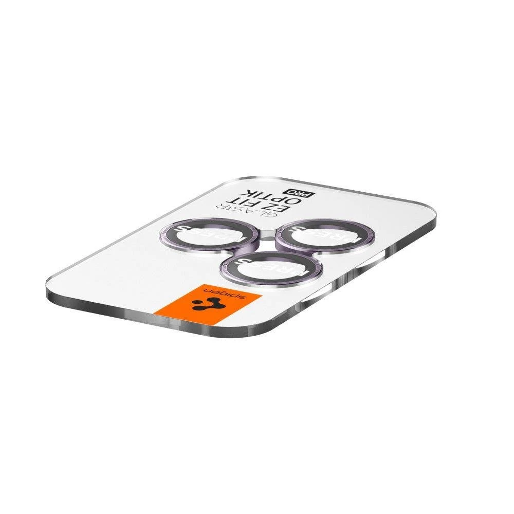 Spigen Glass EZ Fit Optik Pro 2 Pack, deep violetinė – Apple iPhone 14 Pro/Apple iPhone 14 Pro Max