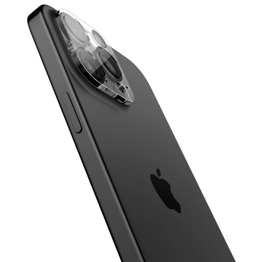 Kameros apsauga Apple iPhone 14 Pro / 14 Pro Max / 15 Pro / 15 Pro Max Spigen Optik. TR ”EZ FIT” Camera Protector 2-pack Clear