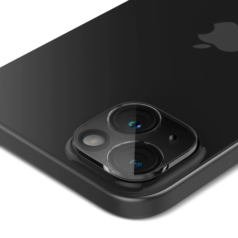 „Spigen Glass tR Optik“ 2 vnt., krištolo skaidrumo – „Apple iPhone 15/15 Plus/14/14 Plus“