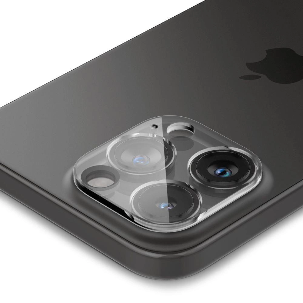 Kameros apsauga Apple iPhone 14 Pro / 14 Pro Max / 15 Pro / 15 Pro Max Spigen Optik. TR ”EZ FIT” Camera Protector 2-pack Clear