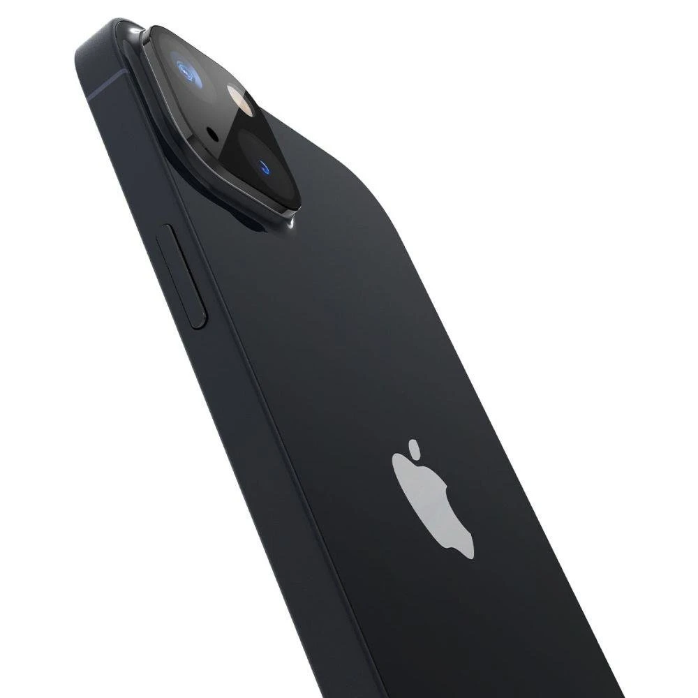 Spigen Glass Optik 2 vnt., juodos spalvos - iPhone 14/iPhone 14 Plus