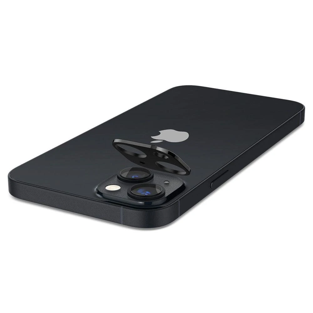Spigen Glass Optik 2 vnt., juodos spalvos - iPhone 14/iPhone 14 Plus