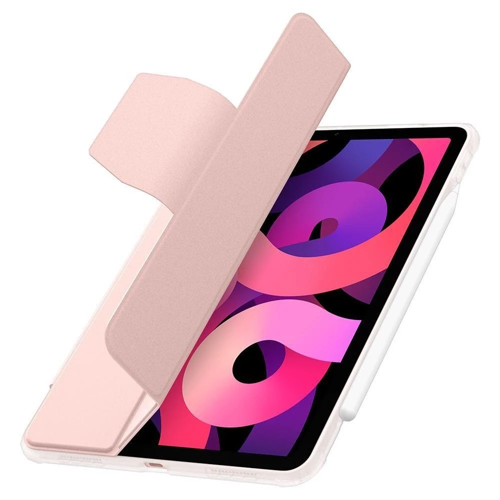 „Spigen Ultra Hybrid Pro“ dėklas, skirtas „Apple iPad Air 11 M3 2025 / M2 2024 / Apple iPad Air 10.9 5-4 kartos 2022-2020“, rožinio aukso spalvos
