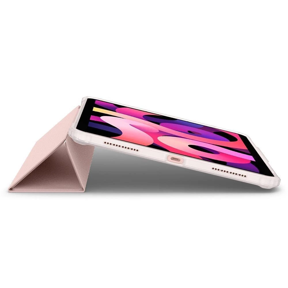 „Spigen Ultra Hybrid Pro“ dėklas, skirtas „Apple iPad Air 11 M3 2025 / M2 2024 / Apple iPad Air 10.9 5-4 kartos 2022-2020“, rožinio aukso spalvos