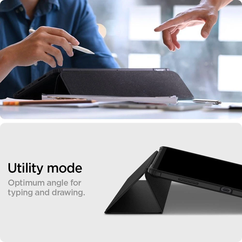 Spigen Ultra Hybrid Pro – dėklas skirtas Apple iPad Pro 11 2022-2020 Juodas