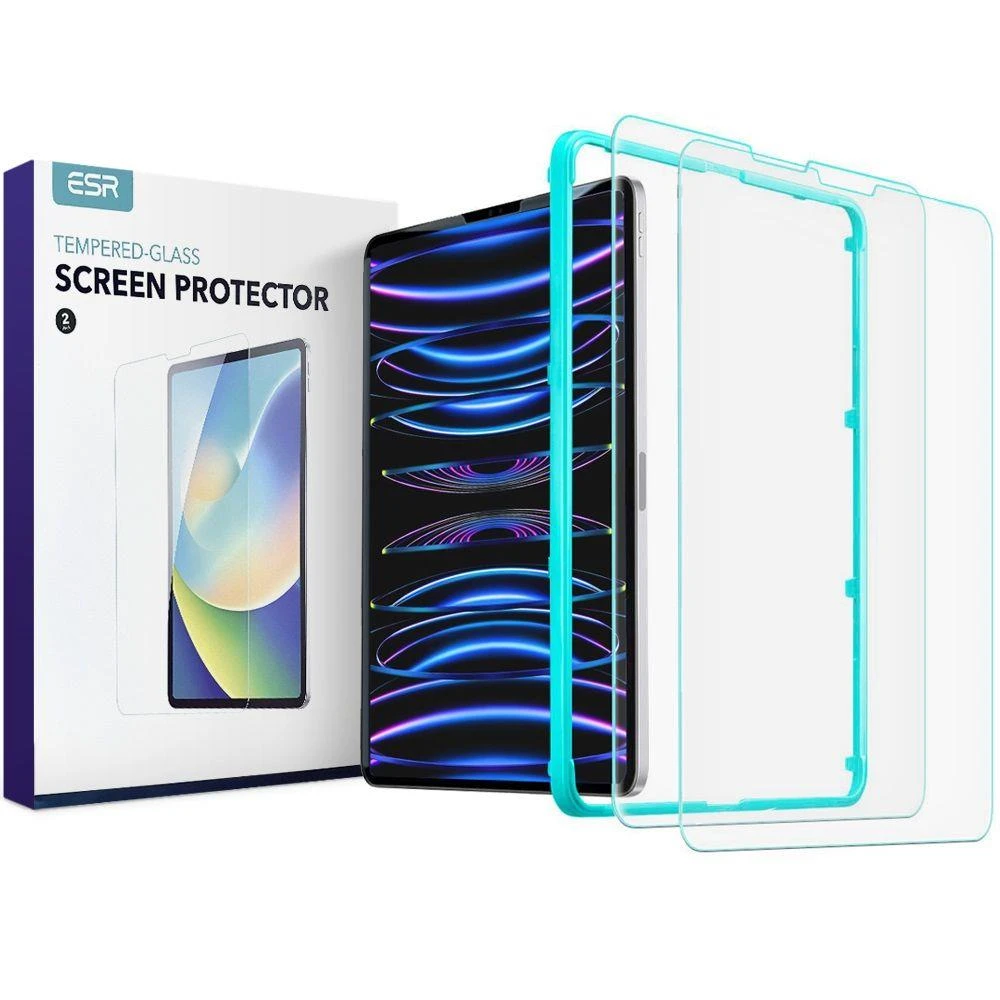 Apsauginis stiklas ESR TEMPERED GLASS 2-pack iPad Pro 12.9 4 / 5 / 6 / 2018-2022, skaidrus