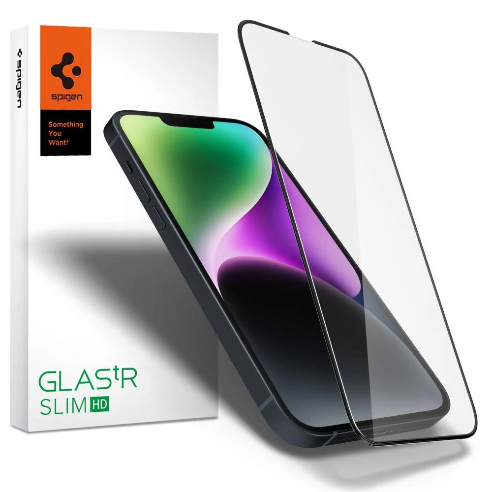Spigen tR Slim HD 1 Pack, FC juodos spalvos – Apple iPhone 14 Plus/Apple iPhone 13 Pro Max