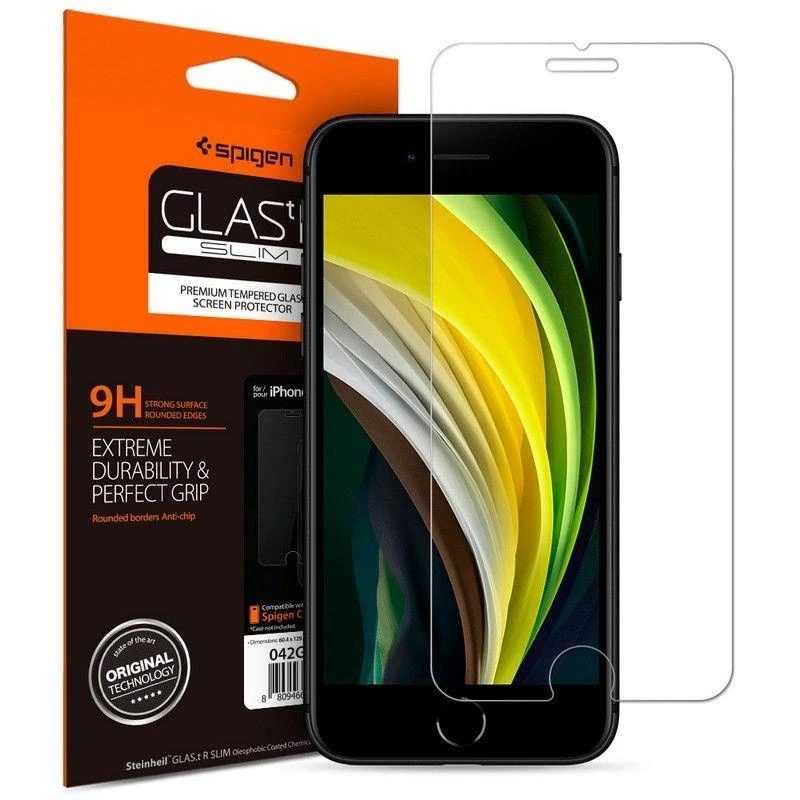 „Spigen Glas.tR SLIM HD“ 1 vnt. pakuotė – „Apple iPhone SE“ (2022/2020)/8/7