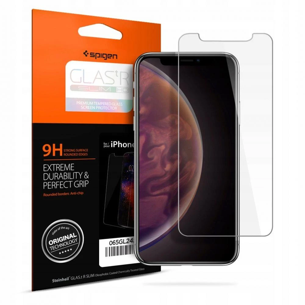 „Spigen Glass GLAS.tR SLIM HD“ – Apple iPhone 11 / Apple iPhone XR