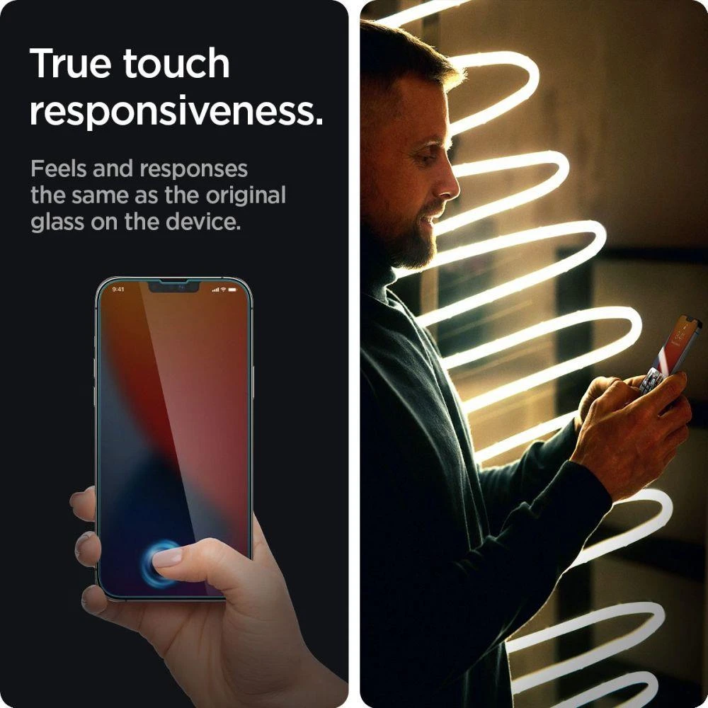 Apsauginis stiklas Spigen GLAS.TR SLIM Apple iPhone 13 / 13 Pro / 14 Privacy