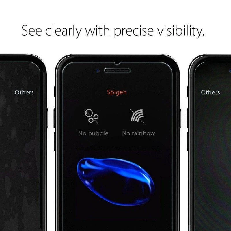 „Spigen Glas.tR SLIM HD“ 1 vnt. pakuotė – „Apple iPhone SE“ (2022/2020)/8/7