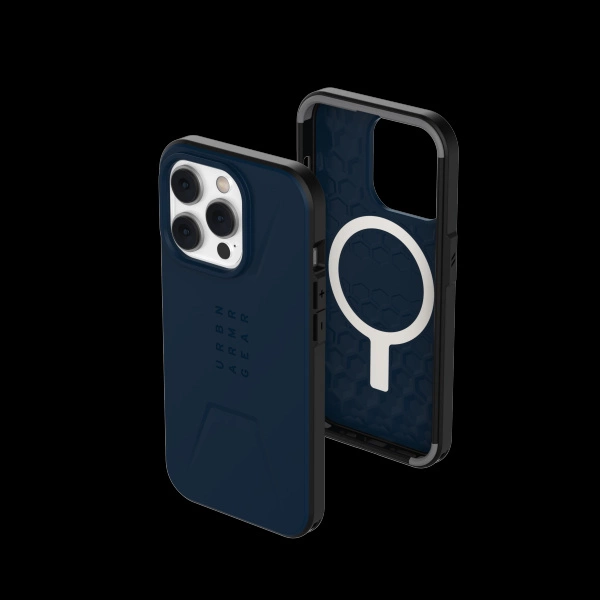 Urban Armor Gear UAG Civilian MagSafe Apple iPhone 14 Pro - dėklas telefonui mėlynos spalvos