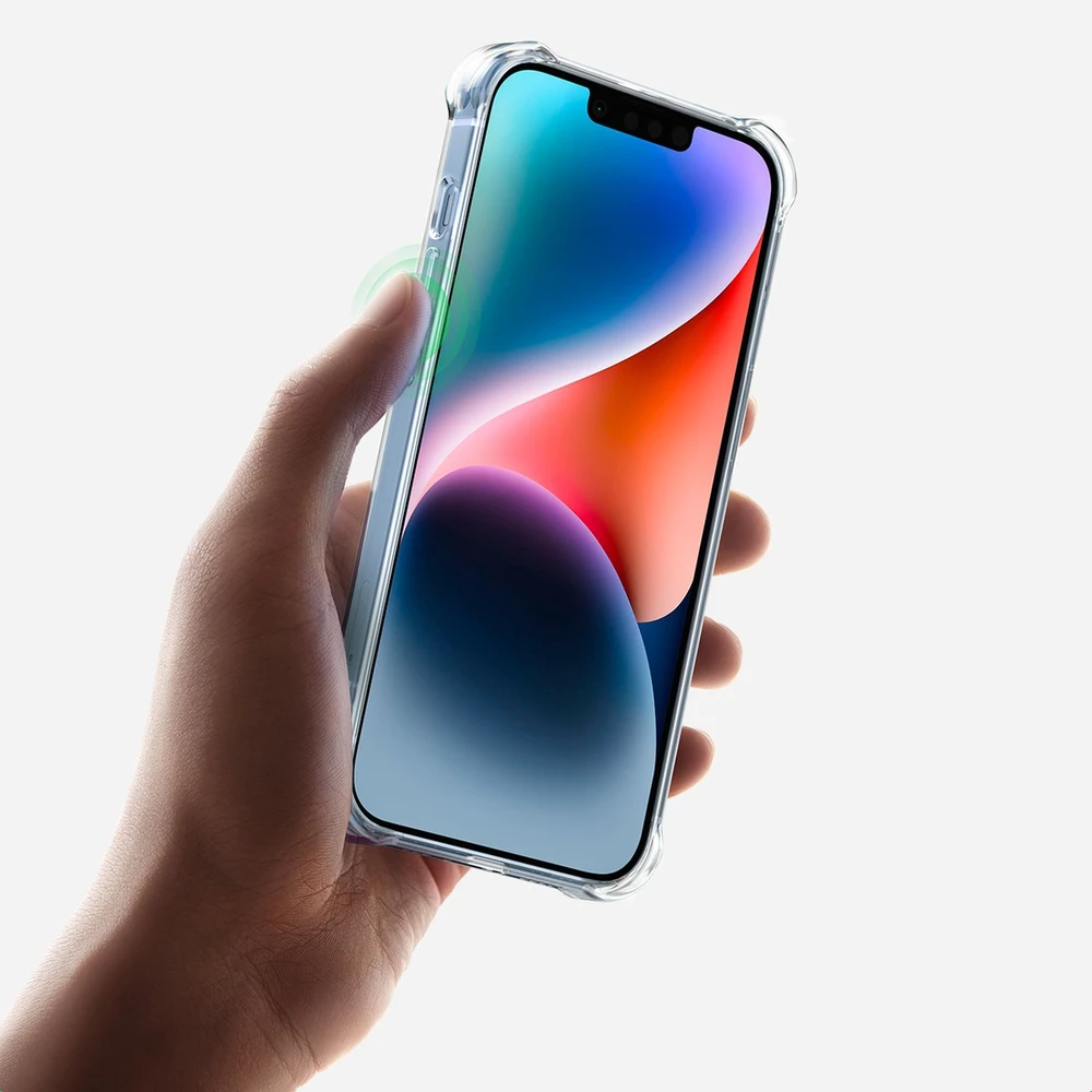 Ugreen Udėklas telefonui žalios spalvos Gel Bright Cushion Protective Apple iPhone 14 Plus dėklas telefonui skaidrus (LP602)