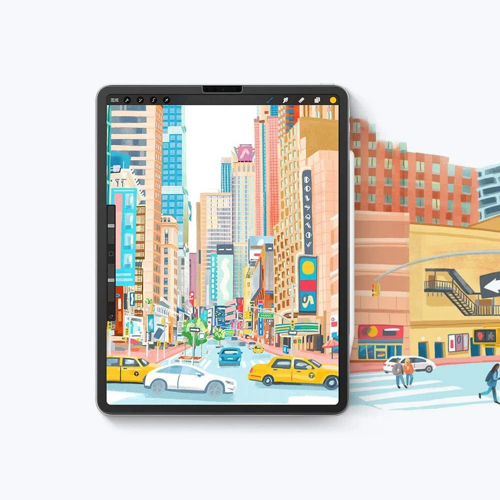 Matte Apsauginė plėvelė Apple iPad Pro 11.0 (1gen / 2gen / 3gen) / iPad Air 10.9 (4gen / 5gen) Hofi Paper Pro+ 2-pack Matte Clear