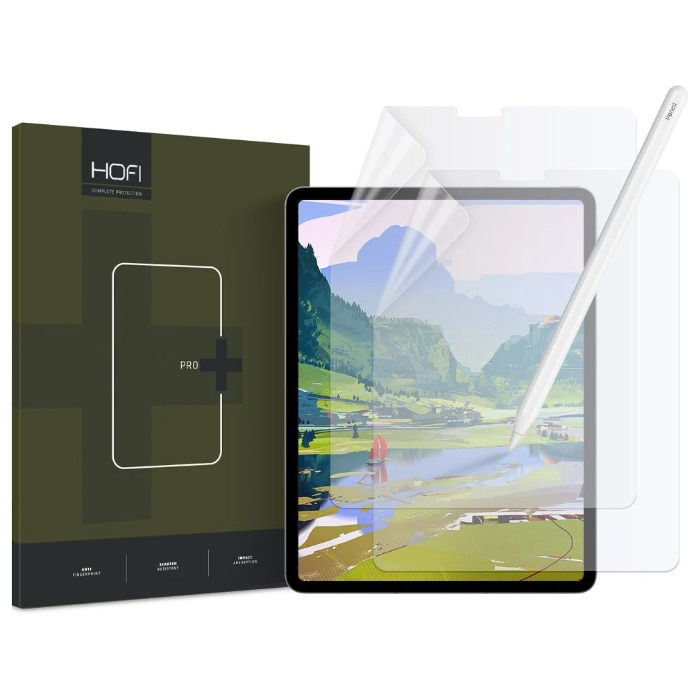 Matte Apsauginė plėvelė Apple iPad Pro 11.0 (1gen / 2gen / 3gen) / iPad Air 10.9 (4gen / 5gen) Hofi Paper Pro+ 2-pack Matte Clear