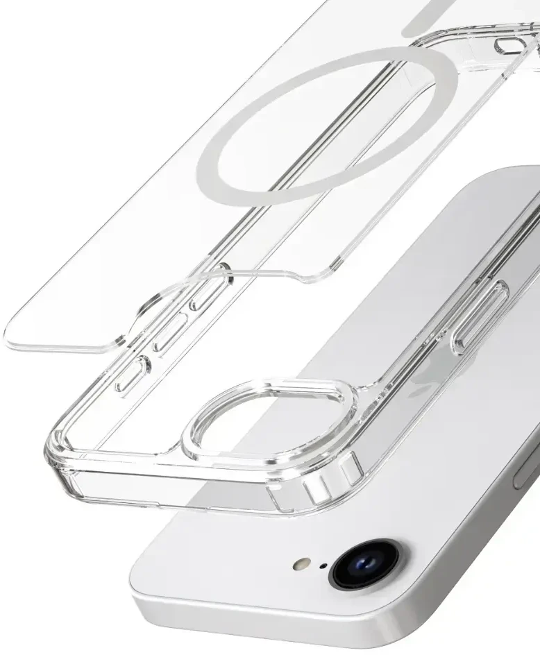 Dėklas Araree Duple M MagSafe iPhone 16e / 17e skaidrus