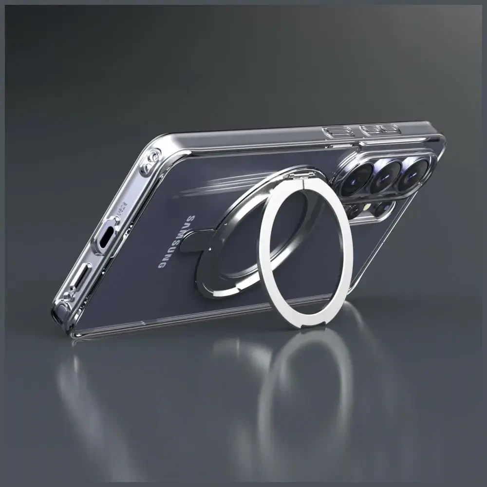 Araree dvigubas M stovas „MagSafe“ dėklas, skirtas „Samsung Galaxy S26 Ultra“, permatomas