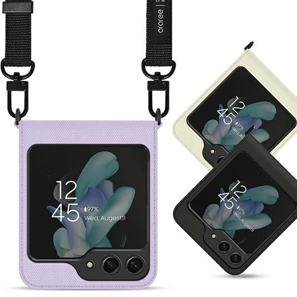 Sourcing „Araree“ drobinis dėklas „Diary Sam Z Flip5 F731“, juodas/juodas, AR10-01778A
