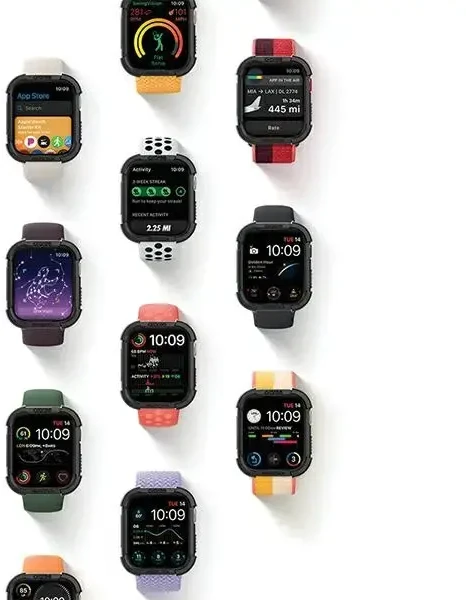 Araree etui Flexield Apple Watch 45mmczarny/juodas AR20-01463A