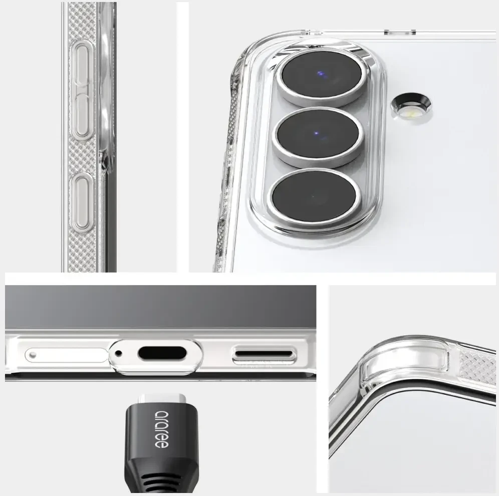 Dėklas Araree Flexield do Samsung Galaxy S25 FE przeźroczysty