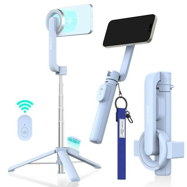 Araree Selfie Stick Bluetooth Magfie Pod mėlyna/mėlynas MagSafe Tripod AR60-01727C