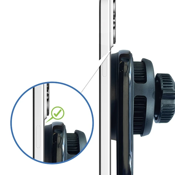 Araree indukcinis laikiklis Renergy AM15V trumpam jodo/juodo MagSafe AR60-01798A