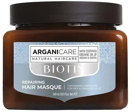 Arganicare , Biotin, Hair Treatment Kremas Mask, Repairing, 500 ml Unisex
