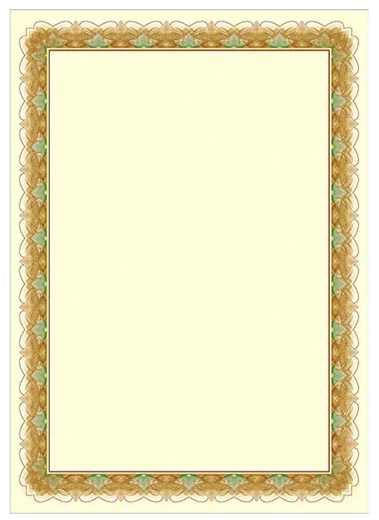ARGO Galeria Papieru Diplomų popierius Auksinis, A4, 250g (20) 0710-004