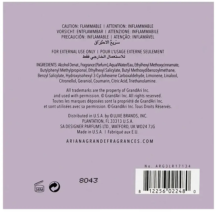 Kvepalai moterims Ariana Grande Moonlight EDP, 100 ml