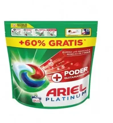ARIEL PODS EXTRA POWER STAIN REMOVER detergent 44 capsules