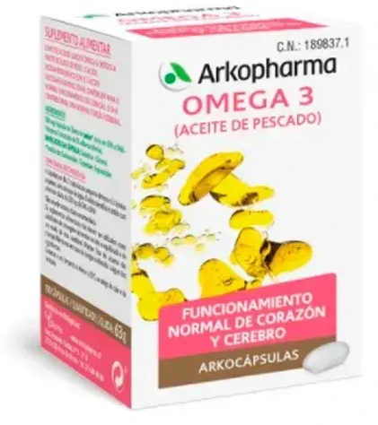 Arkopharma Arkocaps Omega 3 žuvų taukai 100 kapsulių