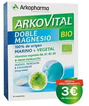 Arkopharma Arkovital Double Magnesium Bio 30 tablečių