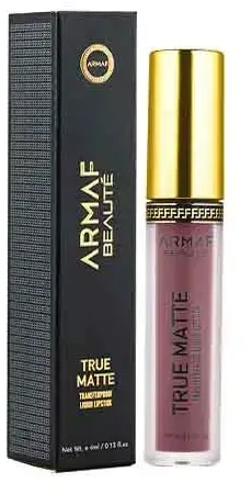 „Armaf Beauté True Matte Transferproof“ skystieji lūpų dažai 4 ml, 06 Ventana